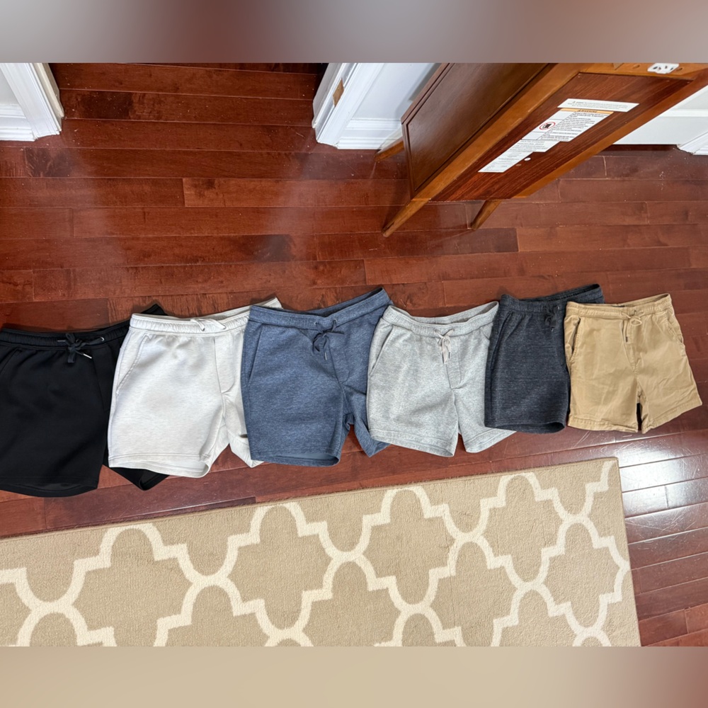 6 Pairs American Eagle Shorts. Size Men's Large. Jogger Shorts. Athletic Wear